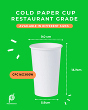 Load image into Gallery viewer, Cold Paper Cup – Restaurant Grade | 50pcs