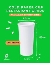 Load image into Gallery viewer, Cold Paper Cup – Restaurant Grade | 50pcs