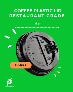 Coffee Plastic Lid – Secure Fit, Sleek Look | 50pcs