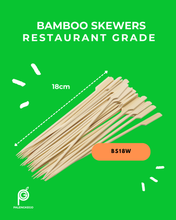 Load image into Gallery viewer, Bamboo Skewers  | 100pcs
