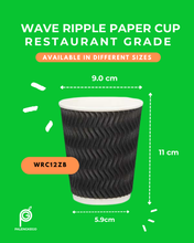 Load image into Gallery viewer, Wave Ripple Paper Cup – Restaurant Grade | 25pcs
